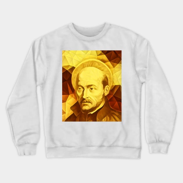 Ignatius of Loyola Golden Portrait | Ignatius of Loyola Artwork 9 Crewneck Sweatshirt by JustLit